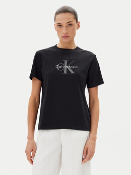 Calvin Klein Jeans: Чёрная футболка 