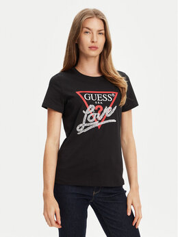 GUESS: Чёрная футболка 