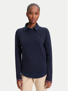 Tommy Hilfiger: Синий свитер 