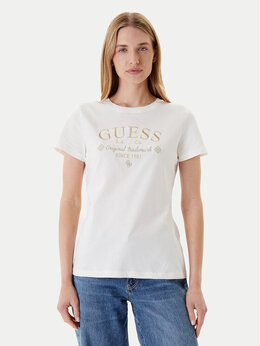 GUESS: Белая футболка 