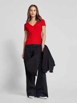 Tommy Jeans: Красная футболка 