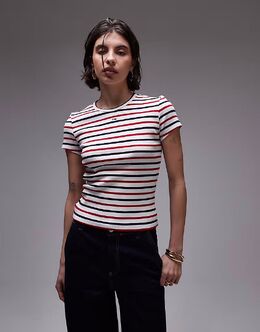 Tommy Jeans: Красная футболка  Essential