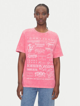 Tommy Jeans: Футболка  Multi свободного кроя