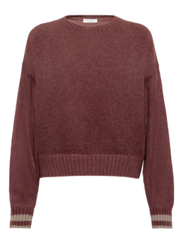 Brunello Cucinelli: Фиолетовый свитер 