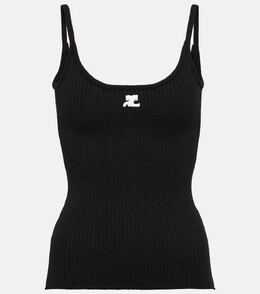Courreges: Чёрная майка 
