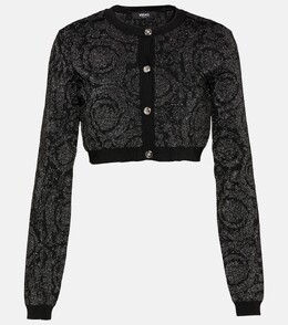 Versace: Короткий кардиган  Barocco