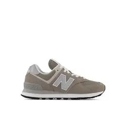New Balance: Серые кроссовки 