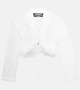 Jacquemus: Кружевное жакет 