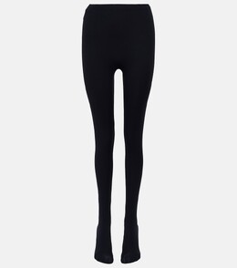Balenciaga: Чёрные брюки 