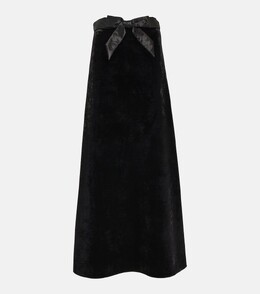 Balenciaga: Бархатная юбка 