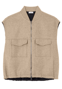 BRUNELLO CUCINELLI: Бежевый кардиган 