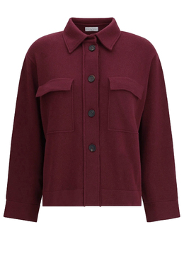 BRUNELLO CUCINELLI: Бордовый кардиган 