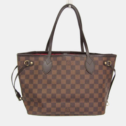 Louis Vuitton: Коричневая сумка-шоппер  Neverfull