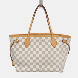 Louis Vuitton: Светлая сумка-шоппер  Neverfull