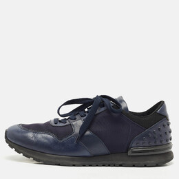 Tod's: Синие кроссовки 