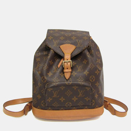 Louis Vuitton: Коричневый рюкзак 