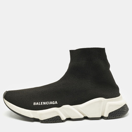 Balenciaga: Чёрные мокасины  Speed Trainer