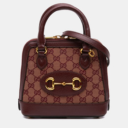 Gucci: Коричневая сумка на руку  Horsebit 1955