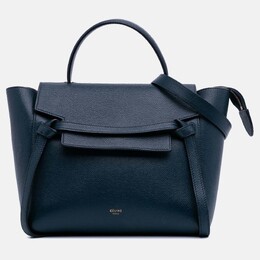 Celine: Синяя поясная сумка 