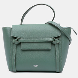 Celine: Зелёная поясная сумка 