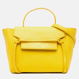 Celine: Жёлтая поясная сумка 