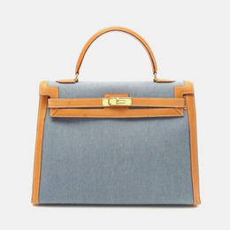 Hermes: Голубая сумка  Kelly 35