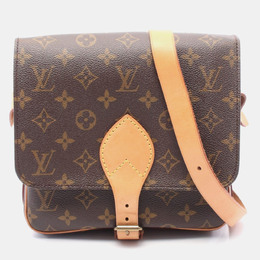 Louis Vuitton: Коричневая сумка через плечо 