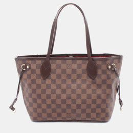 Louis Vuitton: Коричневая сумка-шоппер  Neverfull