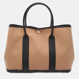 Hermes: Коричневая сумка-шоппер 