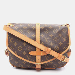 Louis Vuitton: Коричневая сумка через плечо 