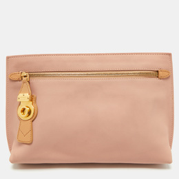 Burberry: Розовый клатч 