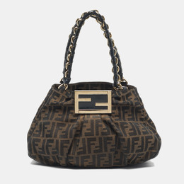 Fendi: Сумка  Zucca с принтом