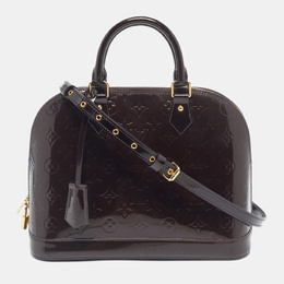 Louis Vuitton: Бордовая сумка 
