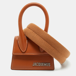Jacquemus: Коричневая сумка на руку  Le Chiquito