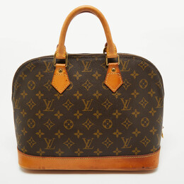 Louis Vuitton: Коричневая сумка 