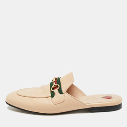 Gucci: Бежевые сабо  Princetown