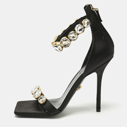 Versace: Чёрные сандалии 