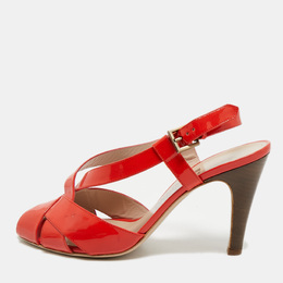 Salvatore Ferragamo: Оранжевые босоножки 