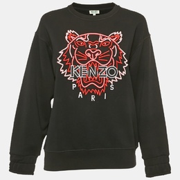Kenzo: Чёрный свитшот  Tiger
