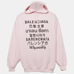 Balenciaga: Розовая толстовка 
