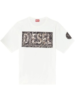 Diesel: Белая футболка 