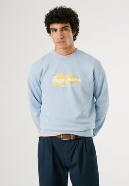 Pepe Jeans: Синяя толстовка 