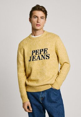 Pepe Jeans: Жёлтый свитер 