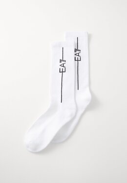 EA7 Emporio Armani: Белые носки 