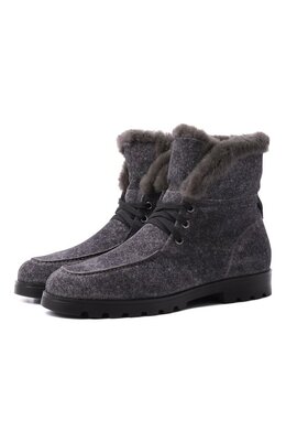 Santoni: Серые ботинки 