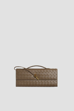 Bottega Veneta: Сумка цвета хаки 