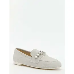 Casadei: Серебристые лоферы 