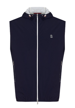 BRUNELLO CUCINELLI: Синий жилет 