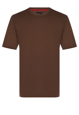 KITON: Коричневая футболка 