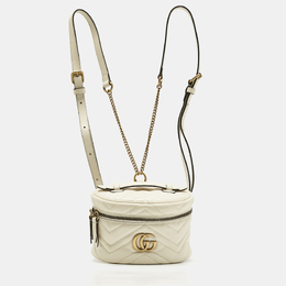 Gucci: Белый рюкзак  GG Marmont